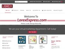 Tablet Screenshot of lorexexpress.com
